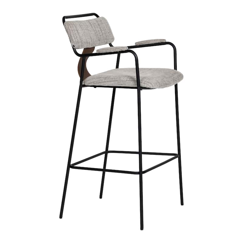 Couva Barstool Gray Tweed