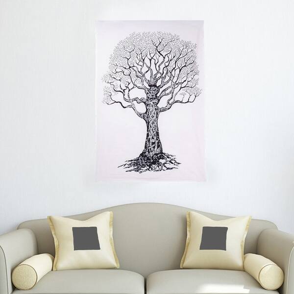 Buddha Printed Cotton Poster Wall Hanging Decor Tapestry 30x45 Inches 30x45 Inches Overstock