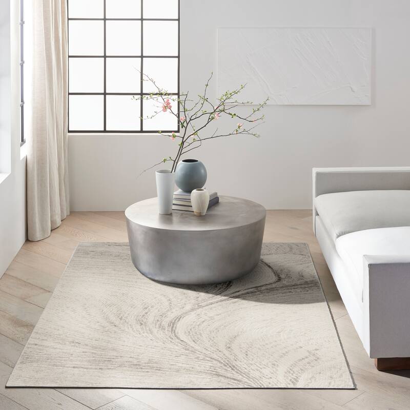 Calvin Klein CK029 Captivating Indoor only Ivory Contemporary Area Rug