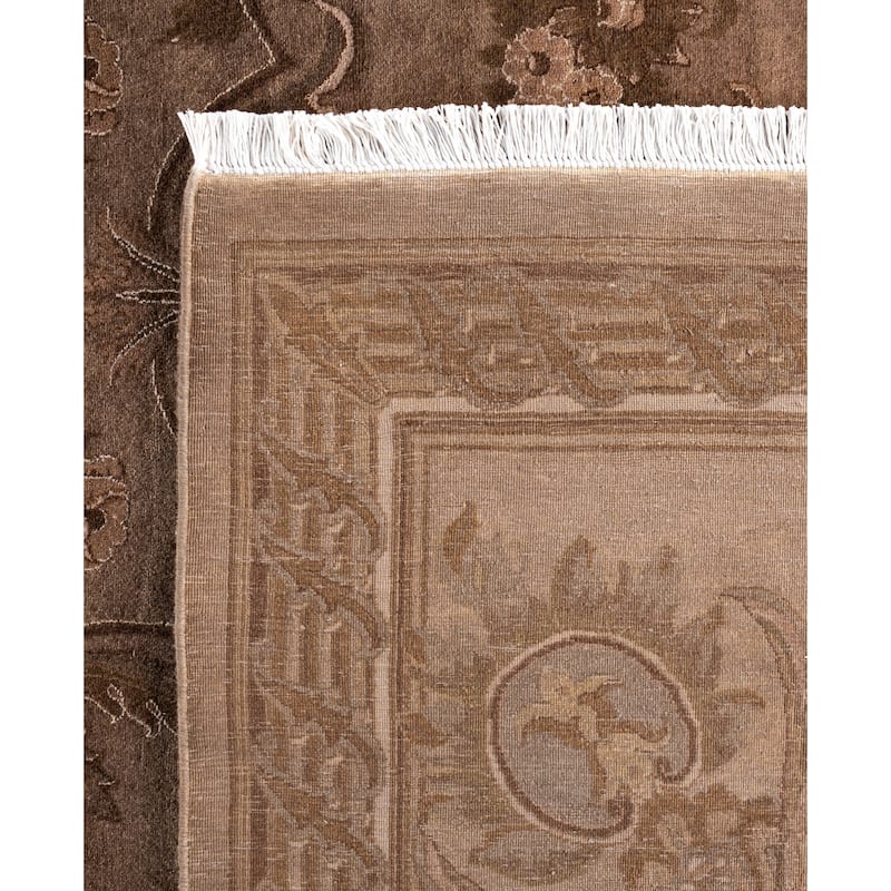 Overdyed One-of-a-Kind Hand-Knotted Area Rug - Beige - 8' 2" x 11' 4"