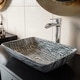 preview thumbnail 10 of 21, VIGO Donatello 18"L x 13"W x 4"H Glass Rectangular Vessel Bathroom Sink