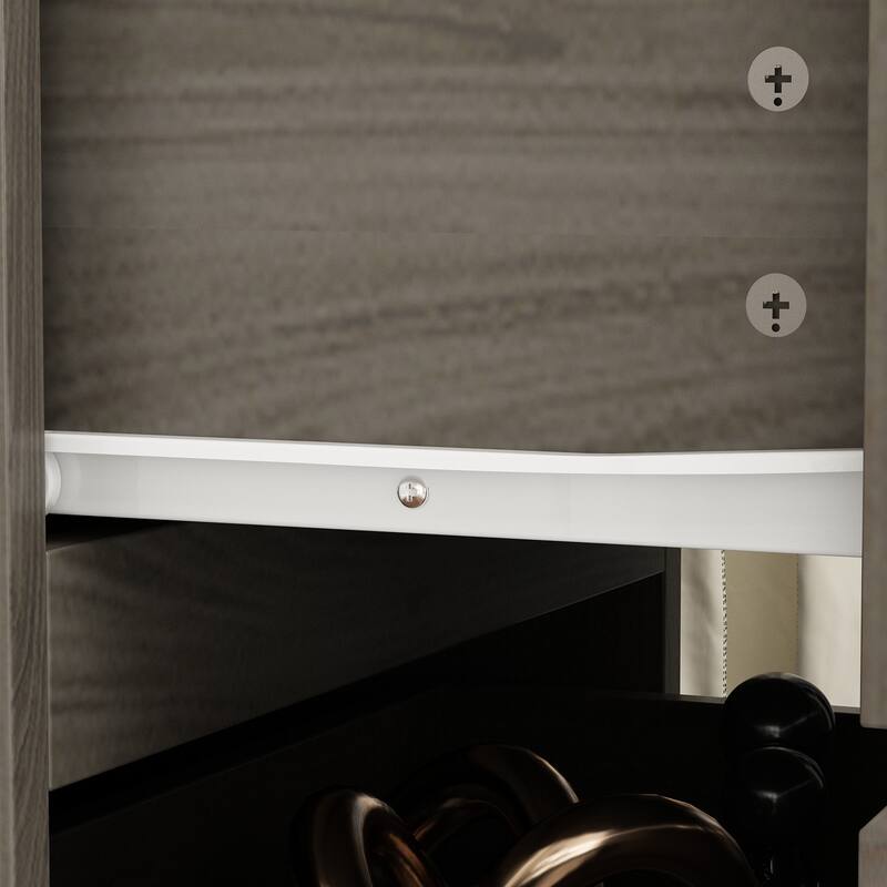 Premium 2-Drawer Nightstand 3 Colors Bedside Table by Kerrogee End Table