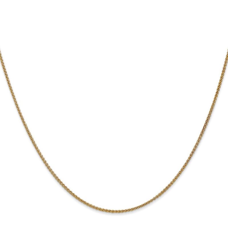 Curata 10k Yellow Gold 10-inch 1.25mm Spiga Chain Anklet Ankle Bracelet for Women