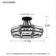 preview thumbnail 7 of 5, Padilla 4-Light Matte Black Semi-Flush Mount Light