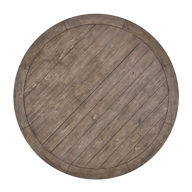 Kasey Reclaimed Pine Round Dining Table by Kosas Home