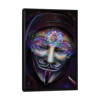 iCanvas "Guy Fawkes Eyes Open" by Jumbie Framed Canvas Print - Bed Bath ...