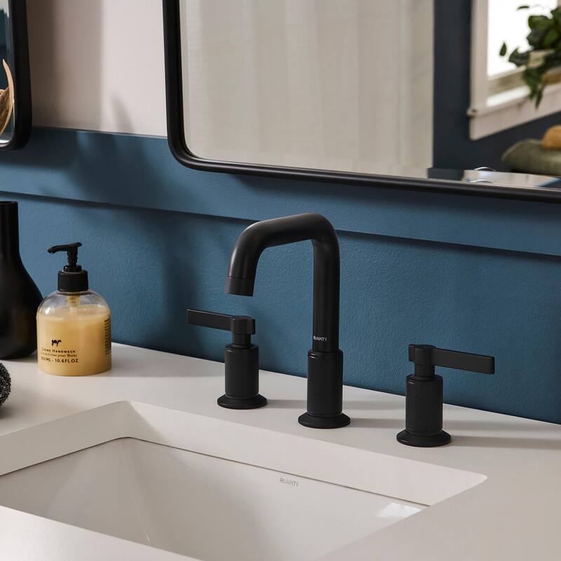 Ruvati Barolo Two Handle Widespread Bathroom Faucet in Matte Black- RVF5236MB - 7'6" x 9'6"
