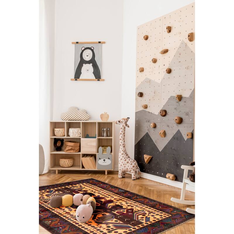 Teimani Beige Rug 3'10" x 6'8" - 3'10 x 6'8