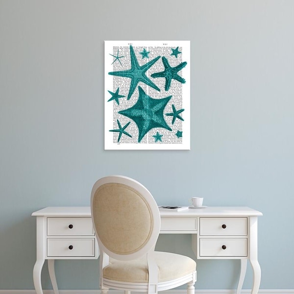 Easy Art Prints Fab Funky's 'Green Starfish Collection' Premium Canvas Art