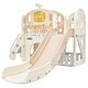 preview thumbnail 22 of 33, Kids Slide Playset Structure,Freestanding Castle Crawling Playhouse Pink+White