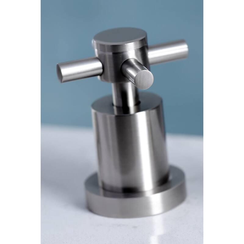Kingston Brass Concord Widespread Kitchen Faucet with Metal Cross