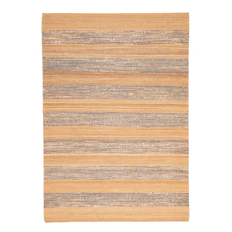 ECARPETGALLERY Flat-Weave Palas Denizli Tan Jute Kilim - 5'4 x 7'8