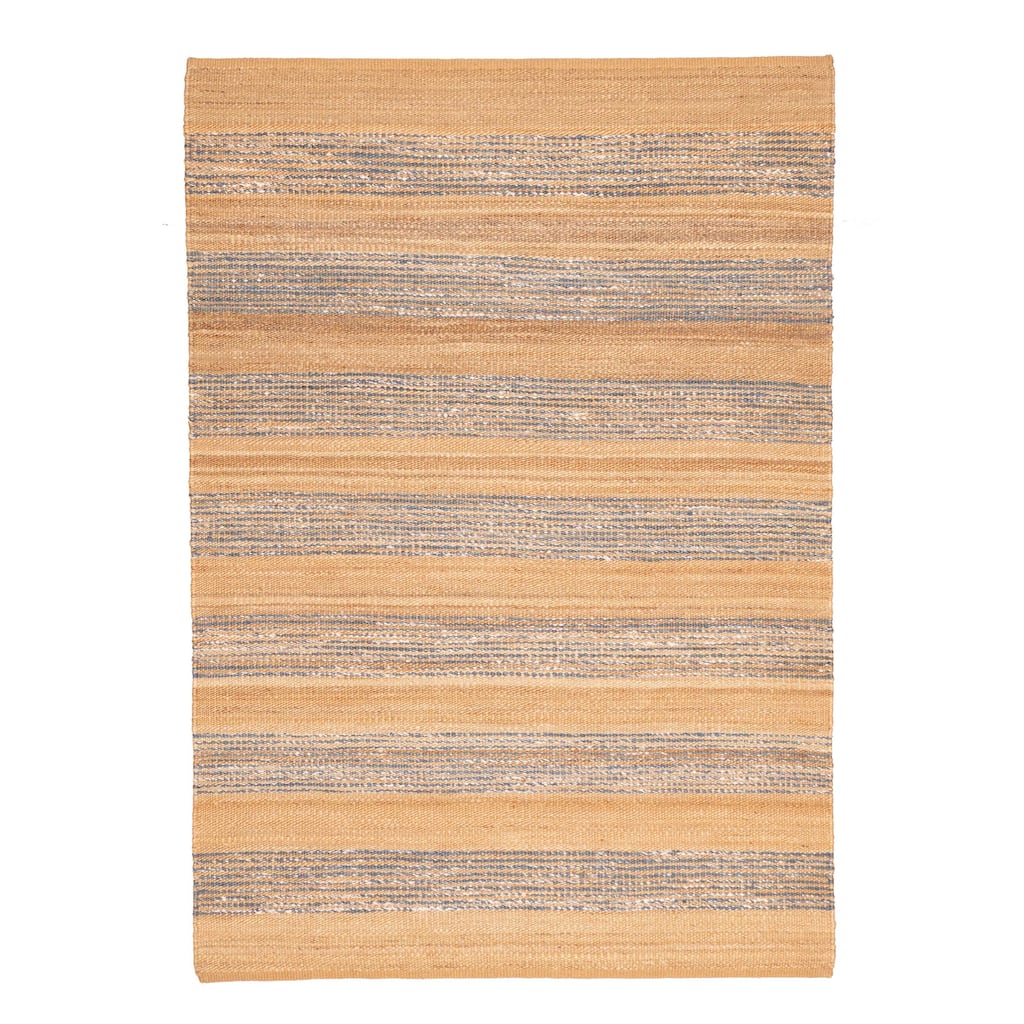 ECARPETGALLERY Flat-Weave Palas Denizli Tan Jute Kilim - 5'4 x 7'8