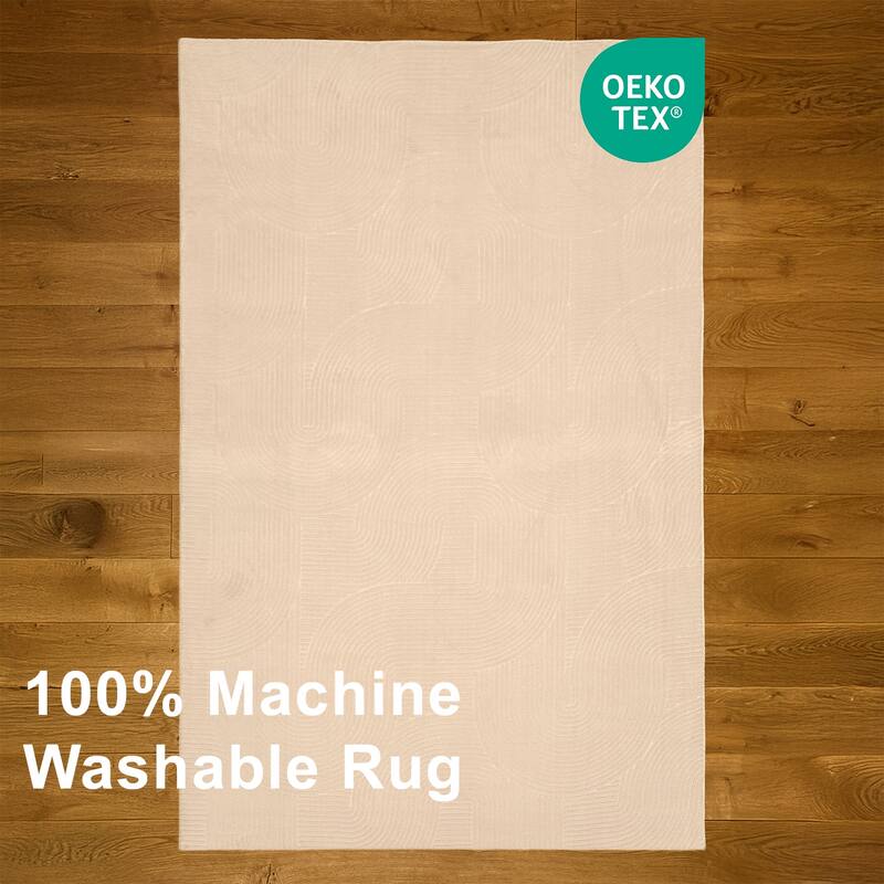 ECARPETGALLERY Elion Modern Machine Washable Area Rug