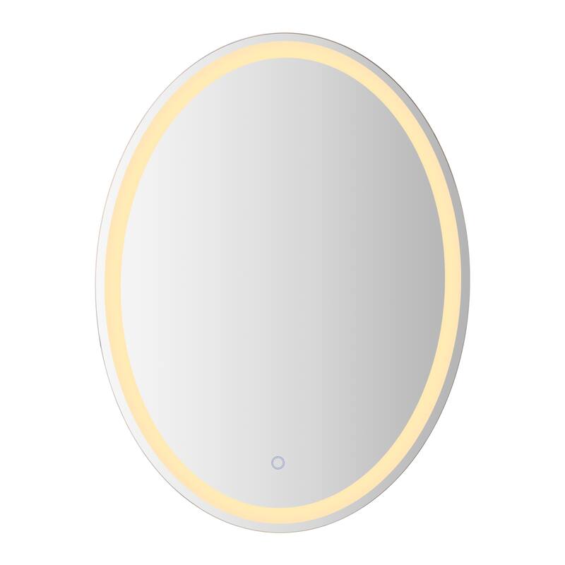 Remy 27" Frameless Anti-Fog Front/Back-lit Tri-color LED Bathroom Vanity Mirror with Smart Touch Control - by JONATHAN Y - 24" x 32"
