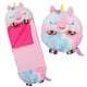 preview thumbnail 2 of 4, Happy Nappers: Pillow & Sleepy Sack: Large - Rainbow Unicorn - 7+