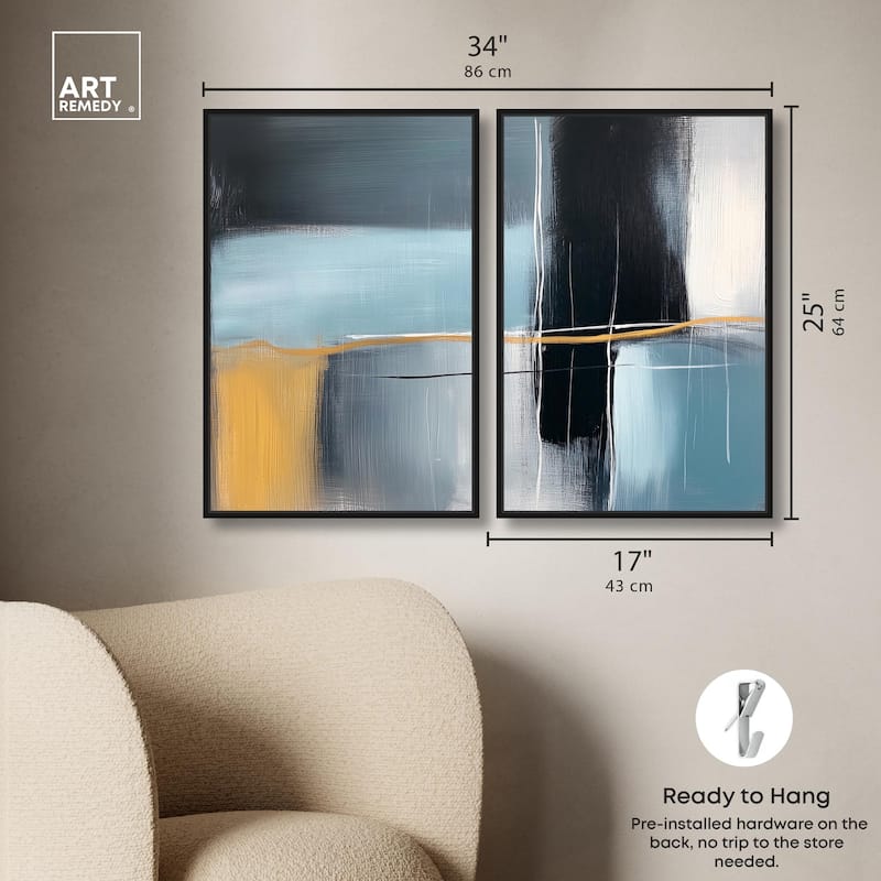 Still Cadence Canvas Set of 2 by Art Remedy