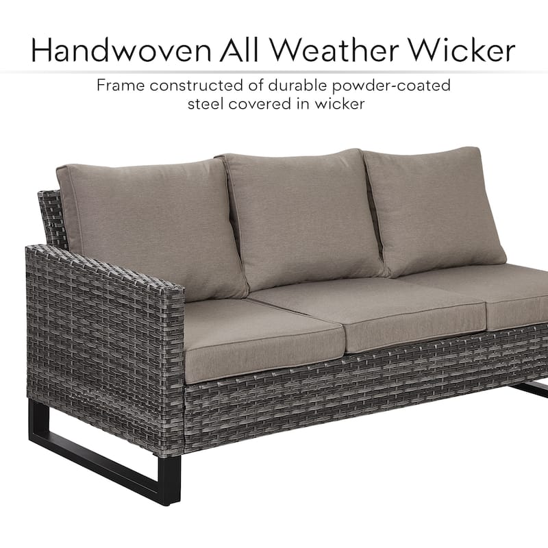 Outdoor Sectional Sofa High Back Sofa with Cushion