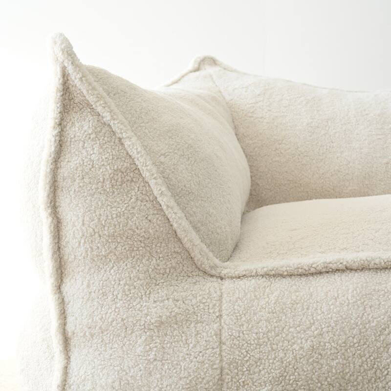 Lazy Sofa Chair Bean Bag Chair Sofa with Ottoman