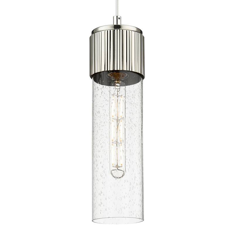 Innovations Lighting 428-1P-G428-12SDY Bolivar 12" Tall Mini Pendant - Polished Nickel