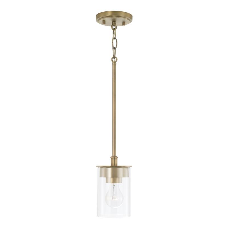 Mason 1-light Convertible Mini Pendant/ Semi-Flush Mount