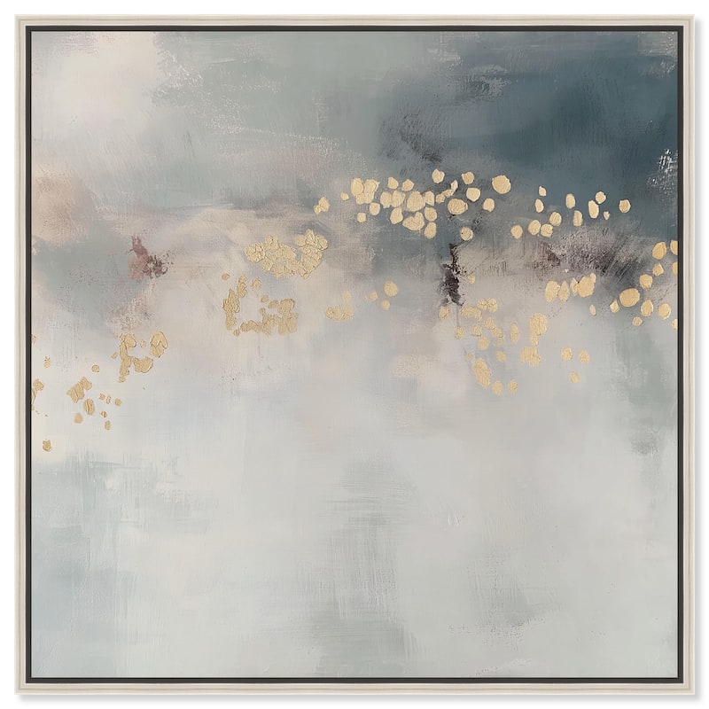 Golden Scatter Canvas by Art Remedy - 20" x 20" - Silver