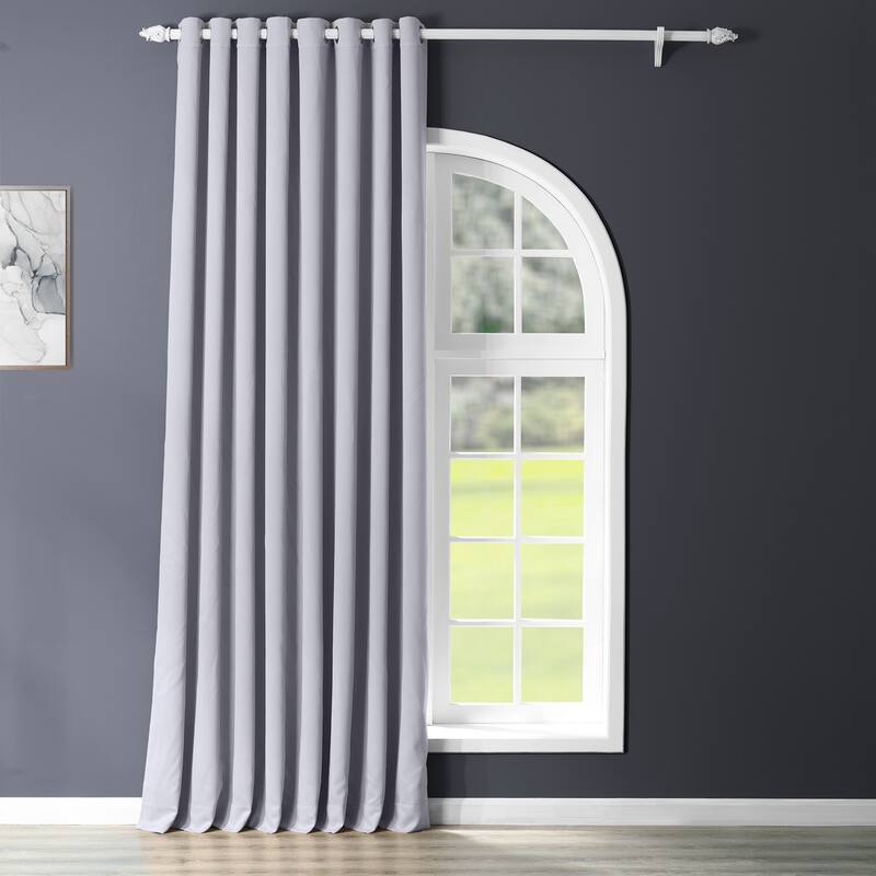 Exclusive Fabrics Extra Wide Room Darkening Grommet 84-inch Curtain (1 Panel) - 100 x 84