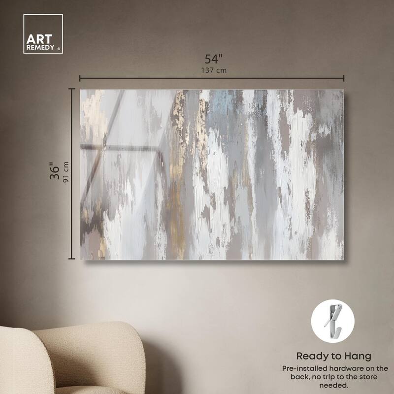 Flooding Gold I Acrylic by Art Remedy, Ready to Hang