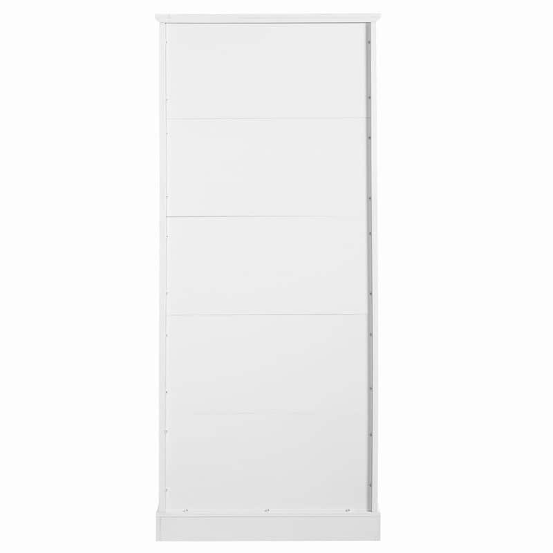 Modern 72.2"H Freestanding Bathroom Cabinet with Adjustable Shelves and Soft-Close Doors for Organized Storage