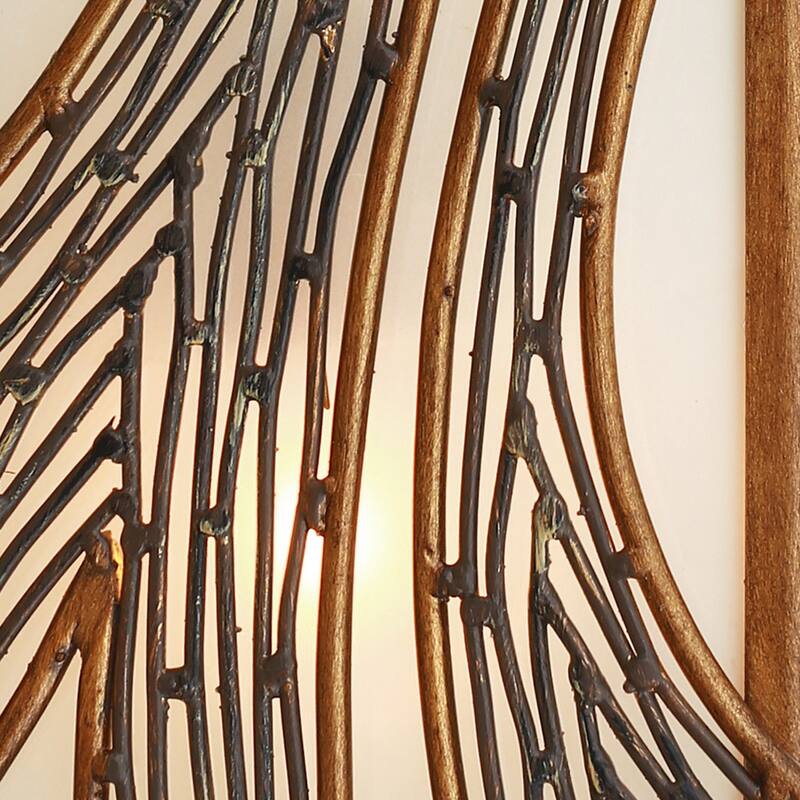 Varaluz Flow Vertical Wall Sconce - 2-Light - Hammered Ore