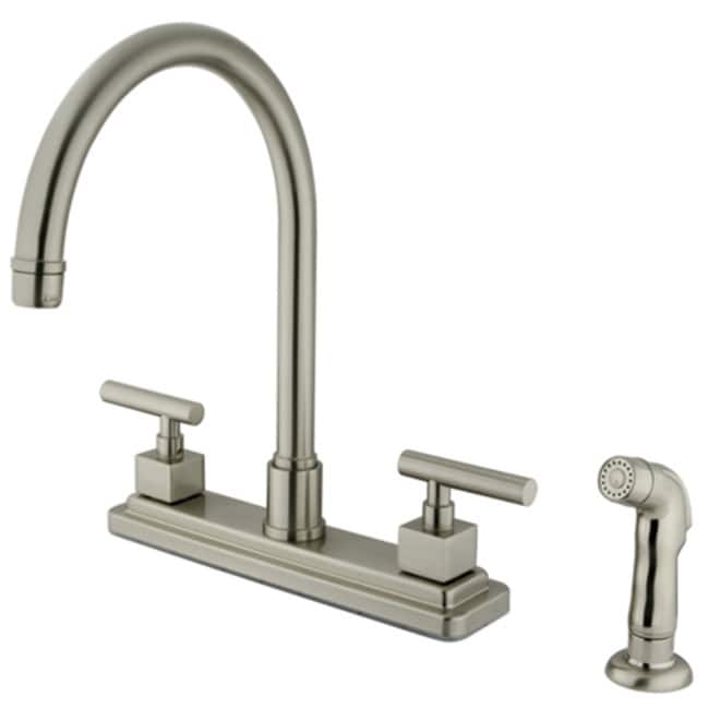 Kingston Brass Claremont Centerset Kitchen Faucet with Deck Plate,