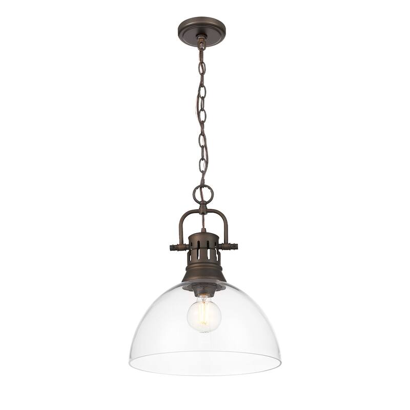 Golden Lighting 3602-L RBZ Duncan 14" Wide Pendant