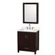 Option Espresso / Giotto Quartz Top / Brushed Chrome