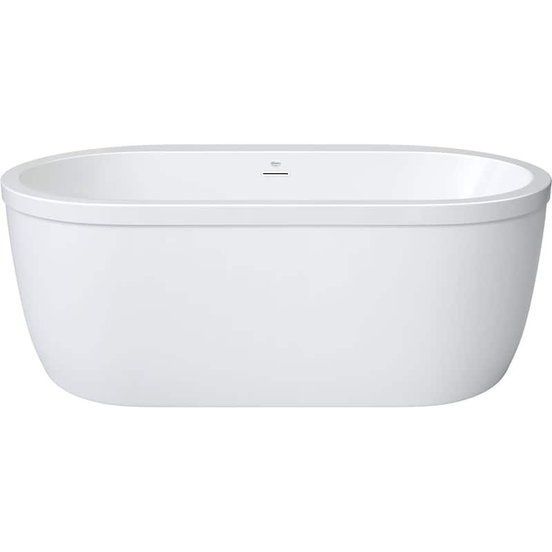 PROFLO Borealis 59 x 36 Inch Freestanding Bathtub - White