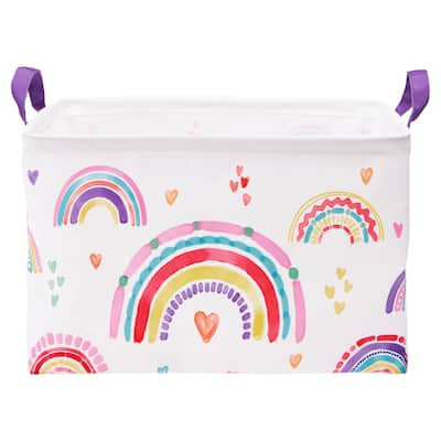 Rainbow Hearts Rectangle Storage - Rectangular Storage