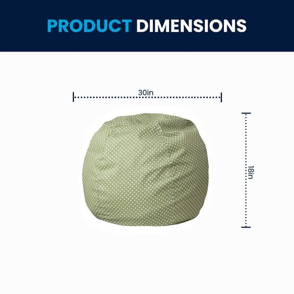 dimension image slide 0 of 22, Small Refillable Bean Bag Chair for Kids and Teens
