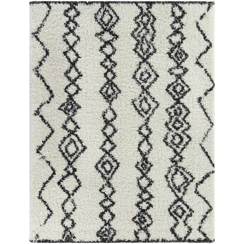 Peter Moroccan Trellis Shag Area Rug
