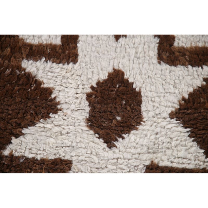 Plush Tribal Turkish Anatolian Runner Rug Hand-knotted Wool Carpet - 3'2"x 11'4"