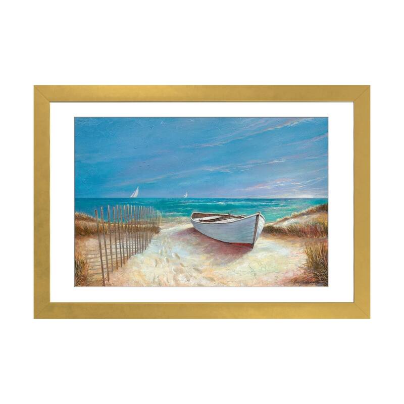 iCanvas "Ocean Breeze" by Ruane Manning - Gold - 24x32x1