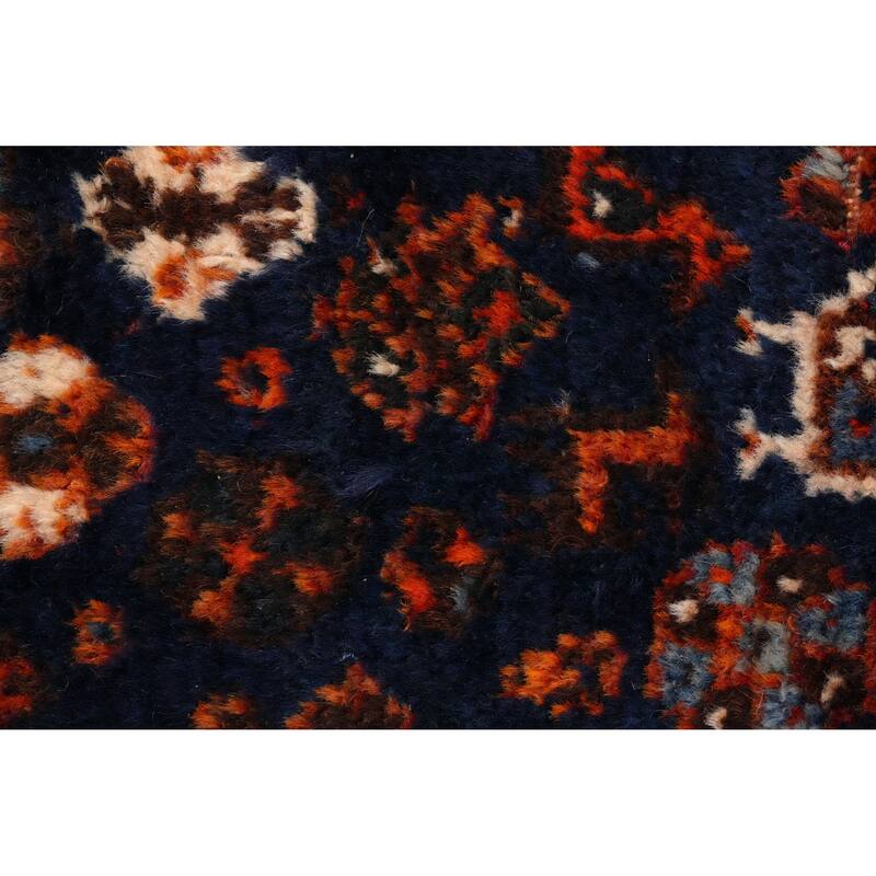 Hand Knotted Oriental 100% Wool Carpet Traditional Medallion Oranges & Rust Shiraz Area Rug - 9' 9'' X 7' 3''