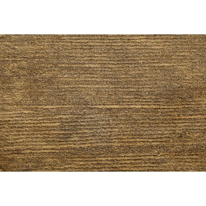 Vegetable Dye Geometric Nepalese Oriental Area Rug Wool Hand-knotted - 4'1" x 6'0"