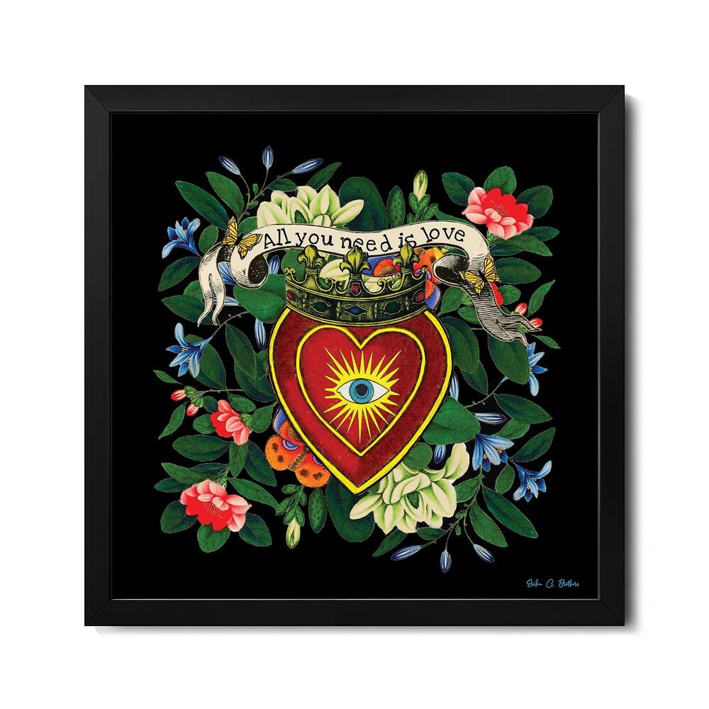 All You Need Is Love Premium Framed Poster by Erika C. Brothers