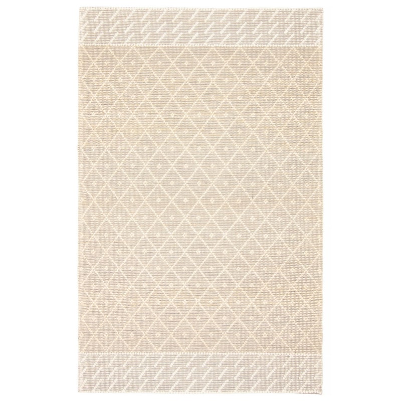 ECARPETGALLERY Braid weave Sienna Cream Wool Rug - 4'11 x 8'0 - Cream - 4'11 x 8'0