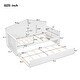 preview thumbnail 6 of 34, Charming House-shaped Design Wooden Daybed with Fence, Trundle and Smart Sensor Lights, Twin size