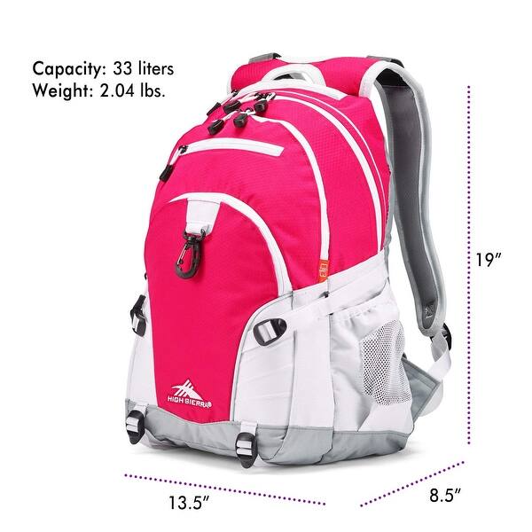 dimension image slide 0 of 2, Backpack, Travel, or Work Bookbag with tablet sleeve, One Size, Pink Marble - Bubblegum Pink
