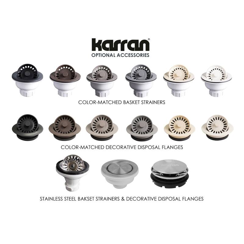 Karran Undermount Stainless Steel 32 in. Double Bowl Kitchen Sink