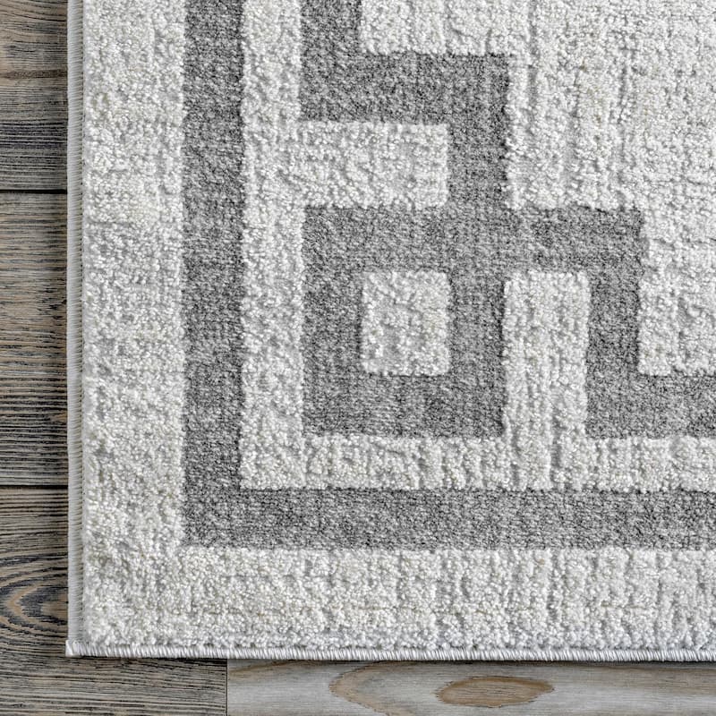 Nuloom Geometric Imani Border Area Rug