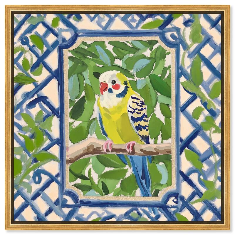 Garden Gate I Canvas by Art Remedy - Gold - 24" x 24"