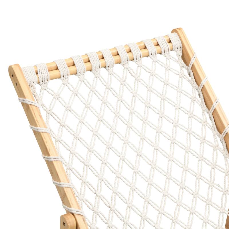 Set of 2 Weaving Chair, with Handwoven Rope for Patio,Living Room, Garden, Balcony