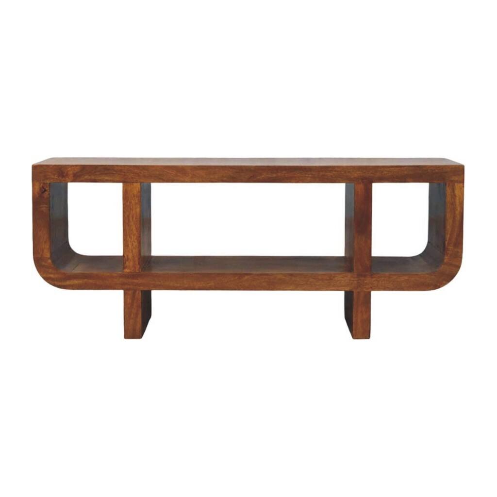 Artisan Furniture Solid Wood Orion Curved Chestnut Media Unit